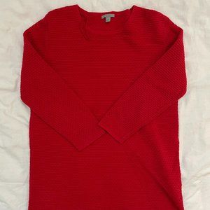 cos textured red 3/4 sleeve sweater Size M